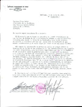 [Carta del Instituto O'Higginiano de Chile]