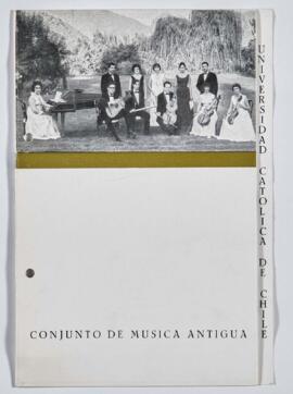 Programa: Presentación en España del conjunto de música antigua de la Universidad Católica