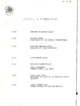 Programa Jueves 25 de Febrero de 1993.