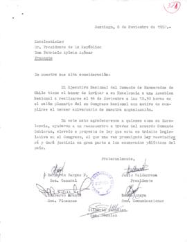 [Invitación a tercer aniversario del Comando Exonerados de Chile]