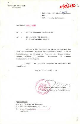 [De Jefe de Gabinete Presidencial sobre Declaración de Cartagena ]