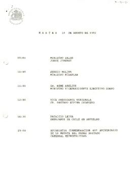 Programa martes 18 de agosto de 1992
