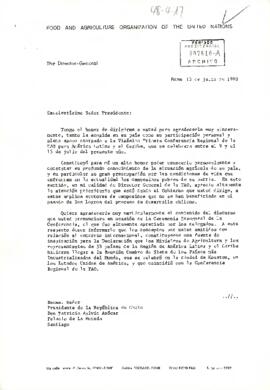 [Carta del director general de la FAO]