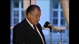 Presidente Aylwin pronuncia discurso en Bélgica : video
