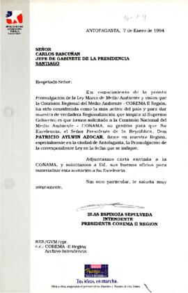 [Carta de la Comisión Regional del Medio Ambiente - COREMA II Región]