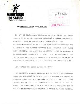 [Copia de Presupuesto del sector salud para 1992]