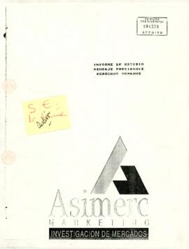 [Informe de estudio sobre el mensaje emitido por el Presidente el día 3 de agosto de 1993]